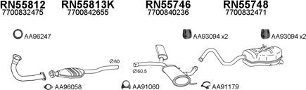 Veneporte 550288 - Система випуску ОГ autocars.com.ua