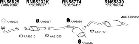 Veneporte 550293 - Система випуску ОГ autocars.com.ua