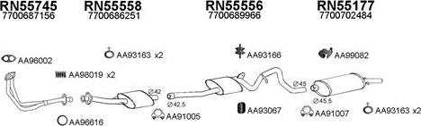 Veneporte 550294 - Система випуску ОГ autocars.com.ua