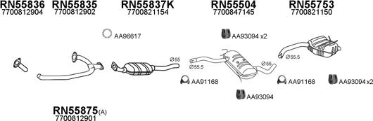 Veneporte 550313 - Система випуску ОГ autocars.com.ua