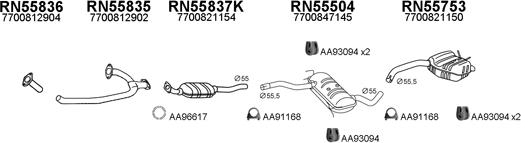 Veneporte 550332 - Система випуску ОГ autocars.com.ua