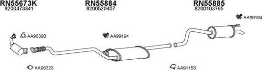 Veneporte 550347 - Система випуску ОГ autocars.com.ua