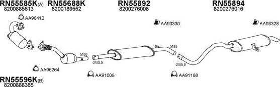 Veneporte 550358 - Система випуску ОГ autocars.com.ua