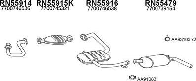 Veneporte 550376 - Система випуску ОГ autocars.com.ua