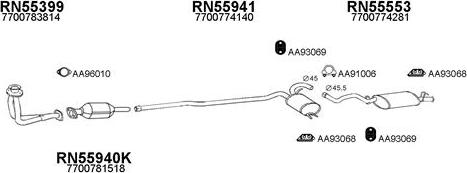 Veneporte 550408 - Система випуску ОГ autocars.com.ua