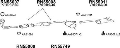 Veneporte 550411 - Система випуску ОГ autocars.com.ua