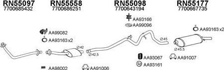 Veneporte 550422 - Система випуску ОГ autocars.com.ua