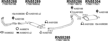 Veneporte 550435 - Система випуску ОГ autocars.com.ua