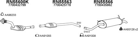 Veneporte 550464 - Система випуску ОГ autocars.com.ua