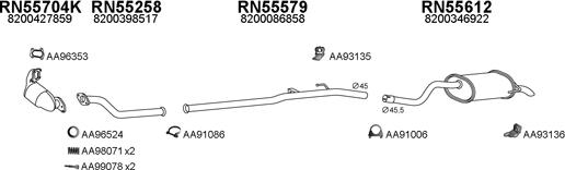 Veneporte 550496 - Система випуску ОГ autocars.com.ua