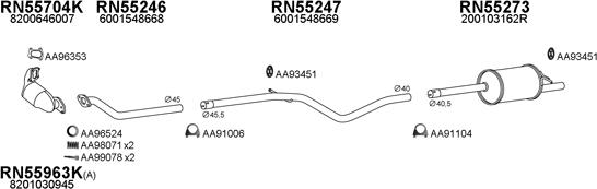 Veneporte 550502 - Система випуску ОГ autocars.com.ua