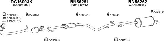 Veneporte 550504 - Система випуску ОГ autocars.com.ua