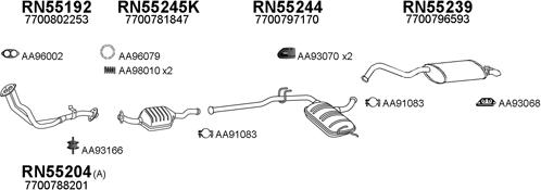 Veneporte 550522 - Система випуску ОГ autocars.com.ua