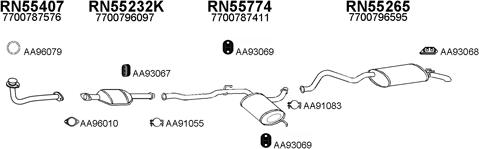 Veneporte 550527 - Система випуску ОГ autocars.com.ua