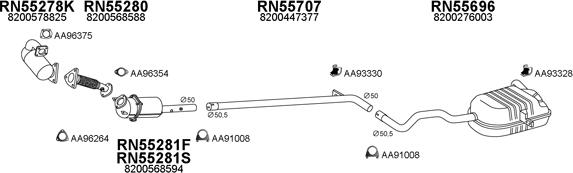 Veneporte 550537 - Система випуску ОГ autocars.com.ua