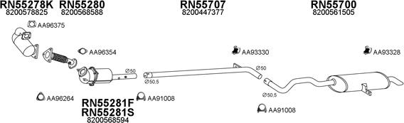 Veneporte 550538 - Система випуску ОГ autocars.com.ua