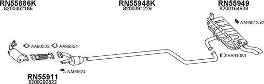 Veneporte 550539 - Система випуску ОГ autocars.com.ua