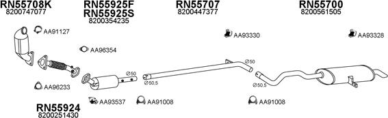 Veneporte 550559 - Система випуску ОГ autocars.com.ua