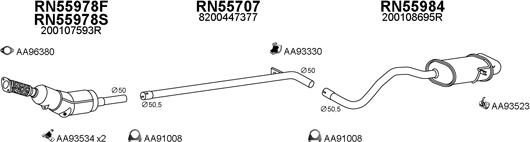 Veneporte 550561 - Система випуску ОГ autocars.com.ua