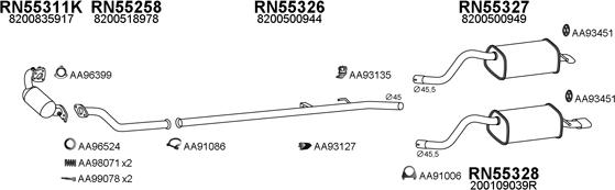 Veneporte 550592 - Система випуску ОГ autocars.com.ua