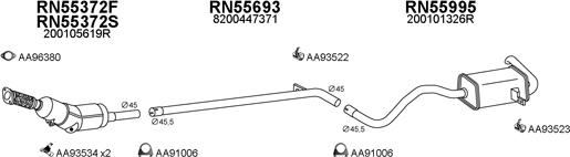 Veneporte 550607 - Система випуску ОГ autocars.com.ua