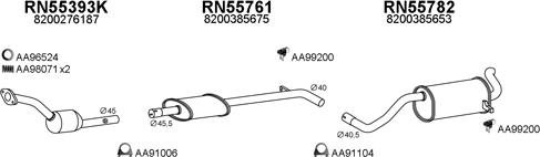 Veneporte 550608 - Система випуску ОГ autocars.com.ua