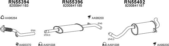 Veneporte 550614 - Система випуску ОГ autocars.com.ua