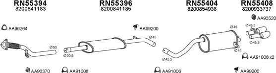Veneporte 550615 - Система випуску ОГ autocars.com.ua