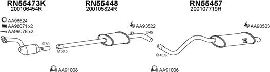 Veneporte 550628 - Система випуску ОГ autocars.com.ua