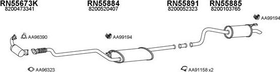 Veneporte 550640 - Система випуску ОГ autocars.com.ua
