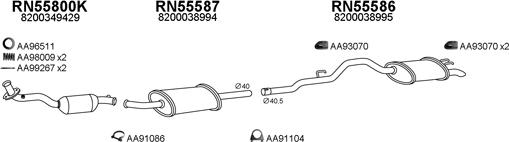 Veneporte 550641 - Система випуску ОГ autocars.com.ua