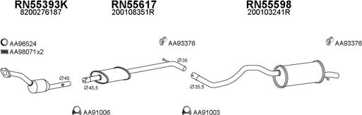 Veneporte 550648 - Система випуску ОГ autocars.com.ua