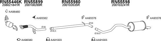 Veneporte 550652 - Система випуску ОГ autocars.com.ua