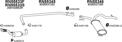 Veneporte 550662 - Система випуску ОГ autocars.com.ua