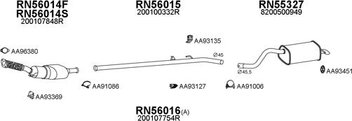 Veneporte 550665 - Система випуску ОГ autocars.com.ua