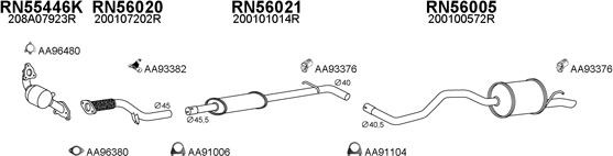 Veneporte 550667 - Система випуску ОГ autocars.com.ua