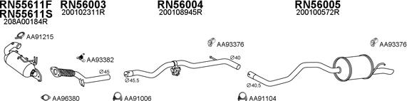 Veneporte 550670 - Система випуску ОГ autocars.com.ua