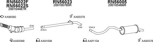 Veneporte 550674 - Система випуску ОГ autocars.com.ua