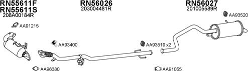 Veneporte 550680 - Система випуску ОГ autocars.com.ua