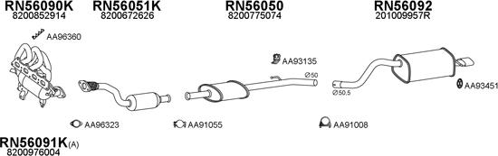 Veneporte 550703 - Система випуску ОГ autocars.com.ua