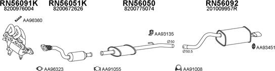 Veneporte 550704 - Система выпуска ОГ avtokuzovplus.com.ua