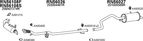 Veneporte 550741 - Система випуску ОГ autocars.com.ua