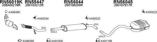 Veneporte 550756 - Система випуску ОГ autocars.com.ua