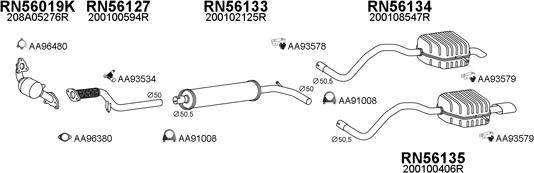 Veneporte 550762 - Система випуску ОГ autocars.com.ua