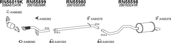 Veneporte 550768 - Система випуску ОГ autocars.com.ua