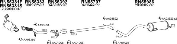 Veneporte 550788 - Система випуску ОГ autocars.com.ua