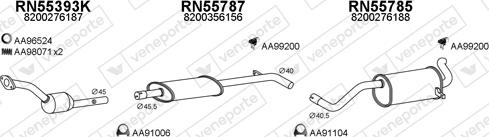 Veneporte 550813 - Система випуску ОГ autocars.com.ua