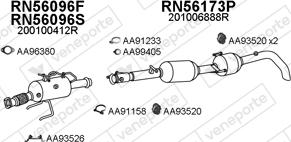 Veneporte 550817 - Система випуску ОГ autocars.com.ua