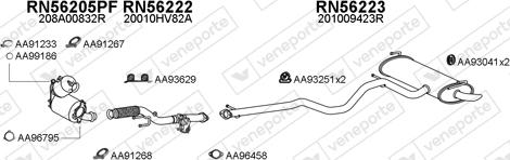 Veneporte 550828 - Система выпуска ОГ avtokuzovplus.com.ua