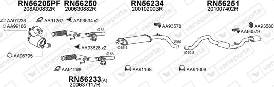 Veneporte 550839 - Система випуску ОГ autocars.com.ua